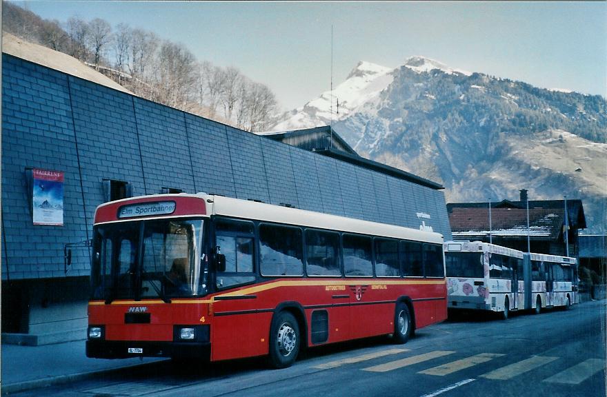 (104'920) - AS Engi - Nr. 4/BE 7704 - NAW/R&J am 9. Mrz 2008 in Elm, Sportbahnen