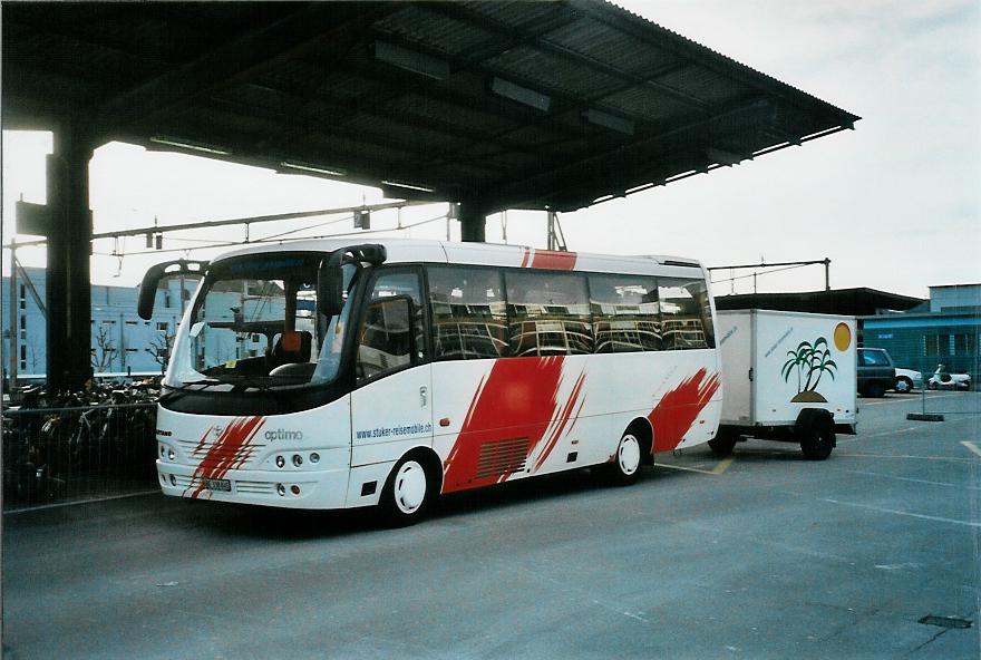 (105'514) - Stuker, Melchnau - BE 338'845 - Toyota/Caetano am 20. Mrz 2008 beim Bahnhof Thun