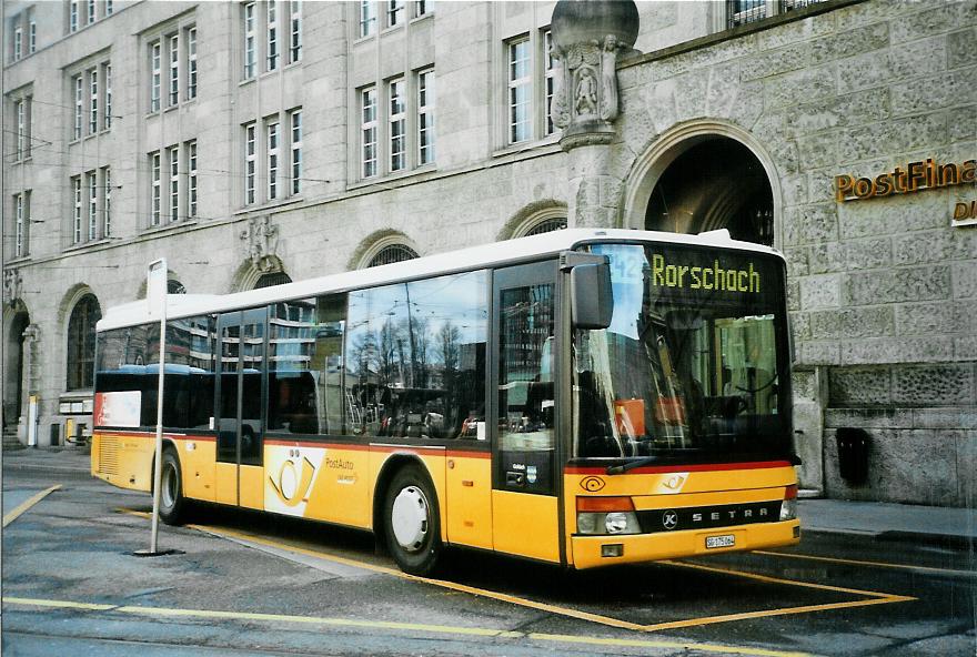 (105'906) - Schwizer, Goldach - SG 175'064 - Setra am 29. Mrz 2008 beim Bahnhof St. Gallen