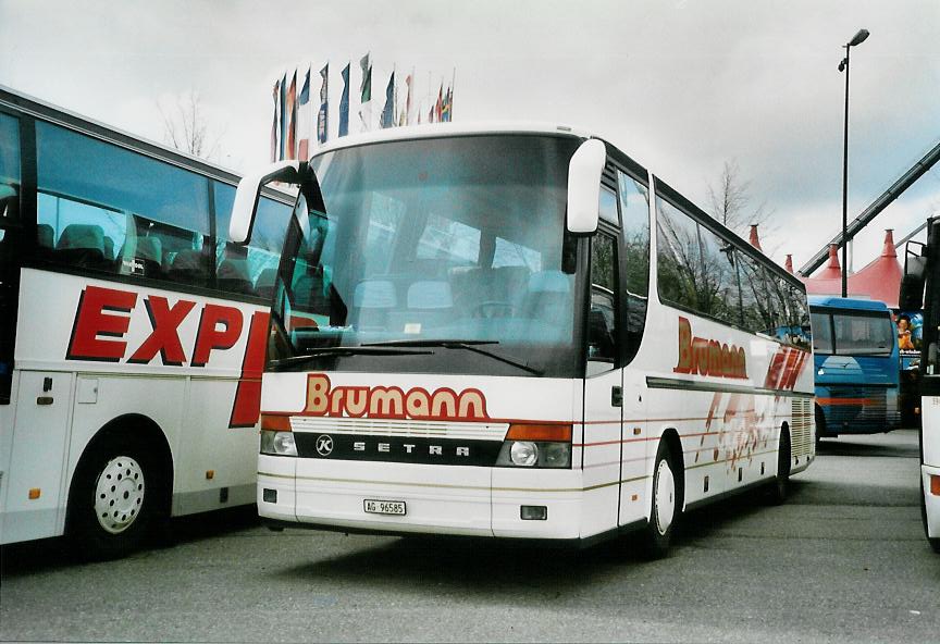 (106'533) - Aus der Schweiz: Brumann, Oberlunkhofen - AG 96'585 - Setra am 16. April 2008 in Rust, Europapark