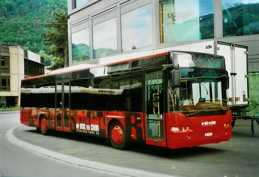 (107'334) - SBC Chur - Nr. 11/GR 97'511 - Neoplan am 24. Mai 2008 beim Bahnhof Chur