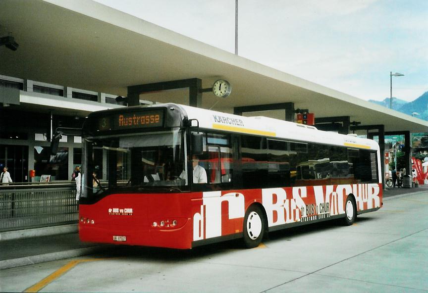 (107'401) - SBC Chur - Nr. 7/GR 97'507 - Solaris am 24. Mai 2008 beim Bahnhof Chur