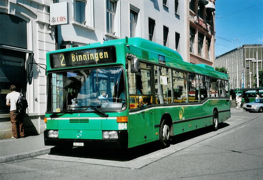 (108'930) - BVB Basel - Nr. 804/BS 2804 - Mercedes am 7. Juli 2008 beim Bahnhof Basel