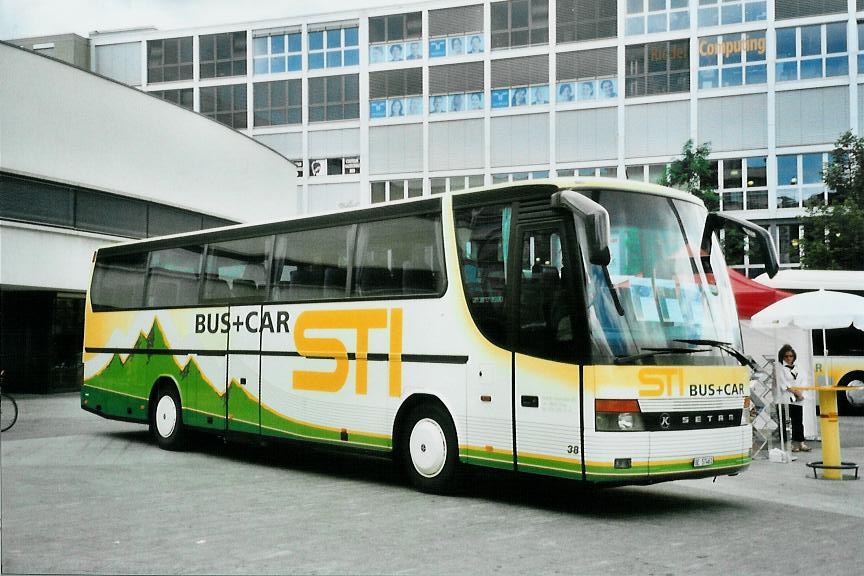 (109'424) - STI Thun - Nr. 38/BE 57'461 - Setra (ex AvH Heimenschwand Nr. 8) am 18. Juli 2008 in Thun, Aarefeldplatz