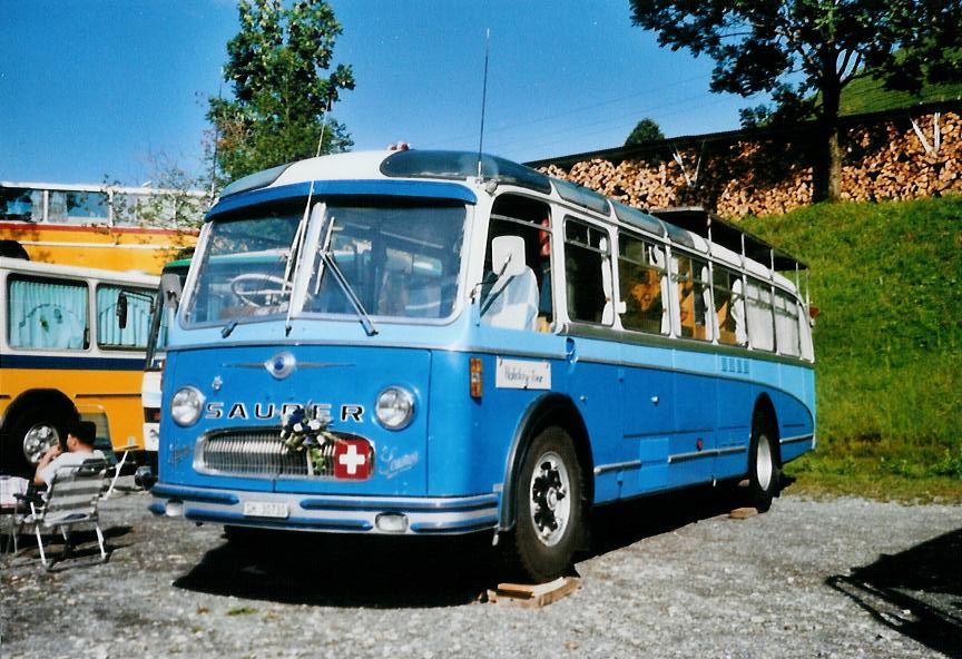 (110'305) - Bolliger, Stetten - SH 30'730 - Saurer/R&J (ex Solr+Fontana, Ilanz Nr. 8) am 16. August 2008 in Goldingen, Atzmnnig