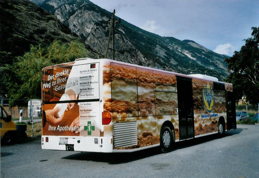 (110'421) - PostAuto Wallis - VS 241'963 - Mercedes am 16. August 2008 in Gampel, Open-Air