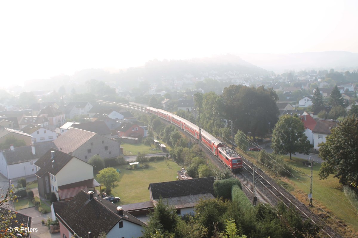 111 176-5 verlässt Dollnstein als RB 59090 München - Nürnberg. 24.09.16