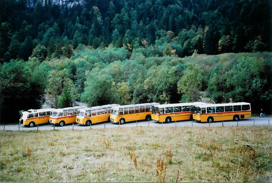 (111'109) - Zimmermann, Niederwangen - BE 985 U - Saurer/Tscher (ex P 24'289) am 27. September 2008 in Kiental, Tschingelsee