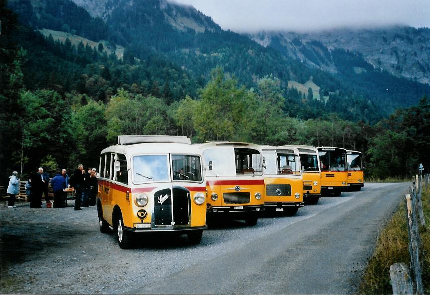 (111'117) - Schmid, Thrishaus - Nr. 3/BE 26'760 - Saurer/Gangloff (ex Geiger, Adelboden Nr. 3) am 27. September 2008 in Kiental, Tschingelsee