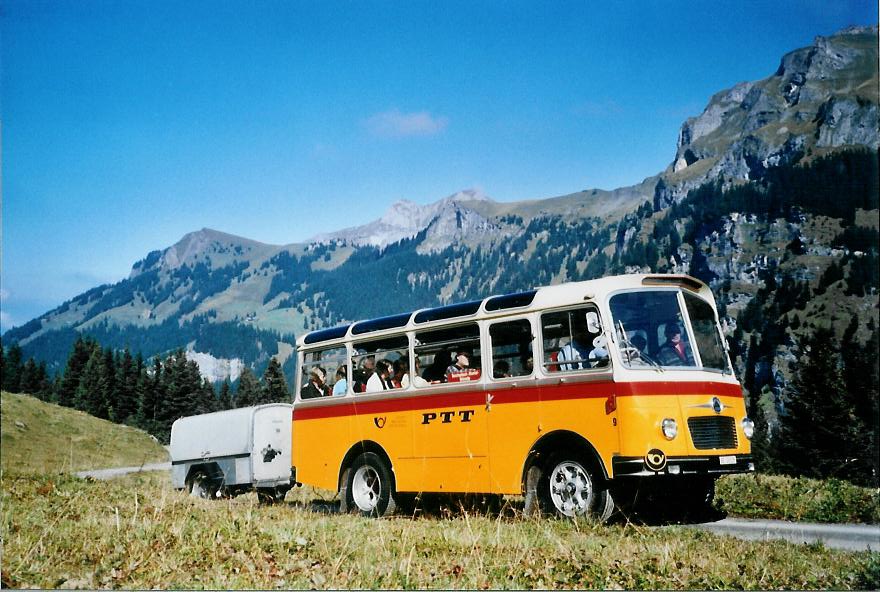 (111'123) - Schmid, Thrishaus - Nr. 9/BE 26'105 - Saurer/R&J (ex Geiger, Adelboden Nr. 9) am 27. September 2008 in Kiental, Bundalp