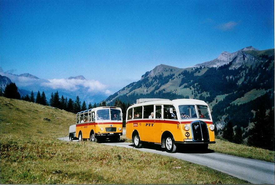 (111'125) - Schmid, Thrishaus - Nr. 3/BE 26'760 - Saurer/Gangloff (ex Geiger, Adelboden Nr. 3) am 27. September 2008 in Kiental, Bundalp