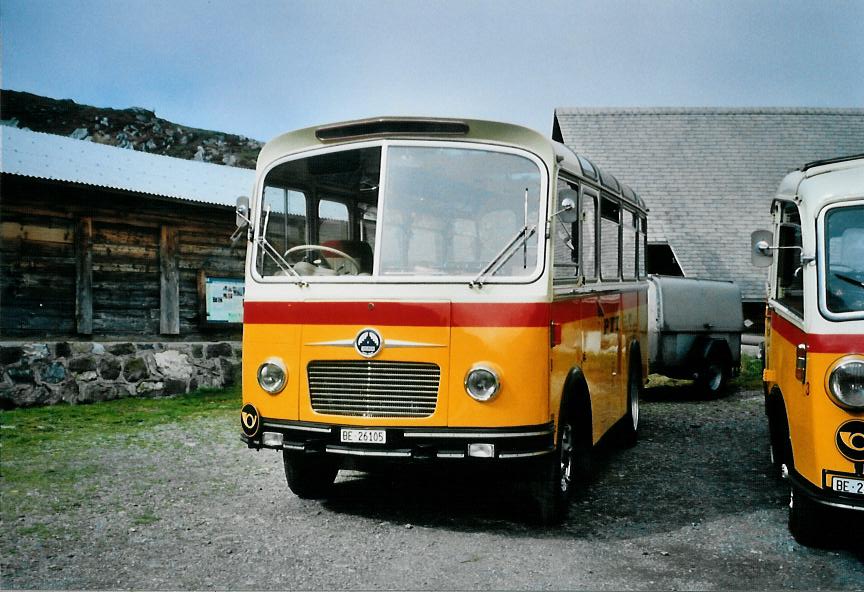 (111'211) - Schmid, Thrishaus - Nr. 9/BE 26'105 - Saurer/R&J (ex Geiger, Adelboden Nr. 9) am 27. September 2008 in Kiental, Bundalp