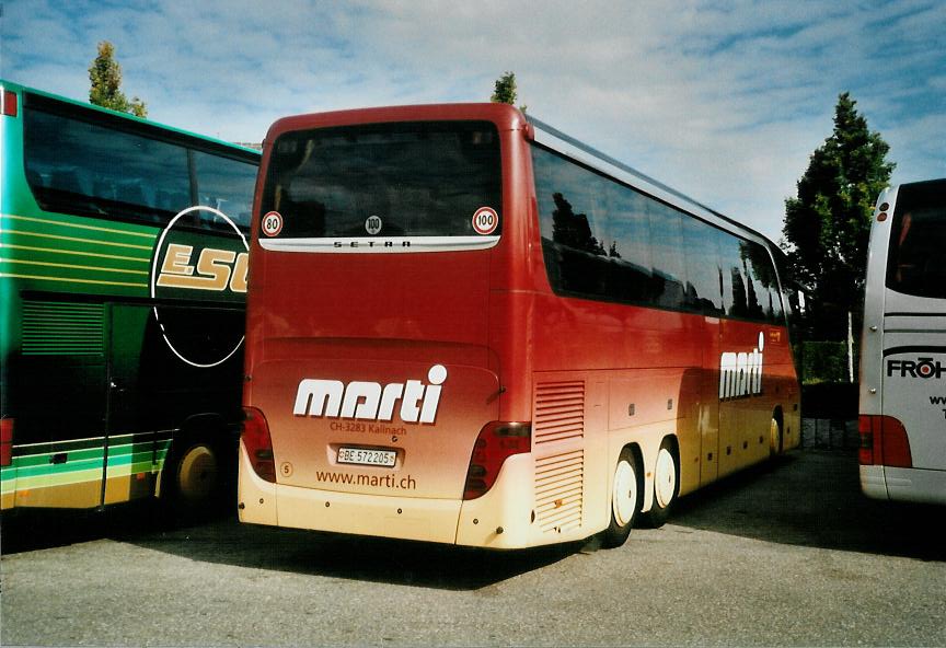 (111'314) - Aus der Schweiz: Marti, Kallnach - Nr. 5/BE 572'205 - Setra am 29. September 2008 in Rust, Europapark