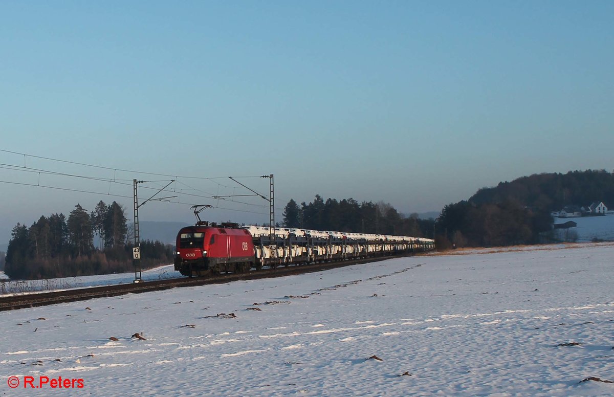 1116 106 zieht ein Audizug bei Seubersdorf. 21.01.17