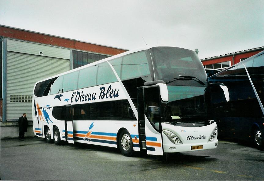 (112'135) - L'Oiseau Bleu, Sierre - A0187 P - Scania am 22. November 2008 in Langenthal, Calag