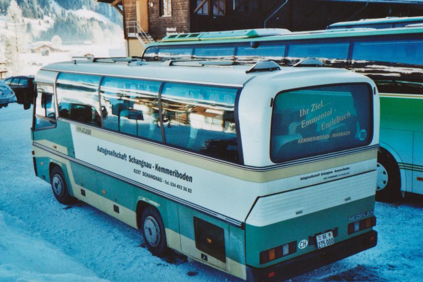 (113'511) - ASK Schangnau - BE 275'000 - Neoplan (ex Lonza, Visp) am 2. Januar 2009 in Lenk, Talstation Betelberg