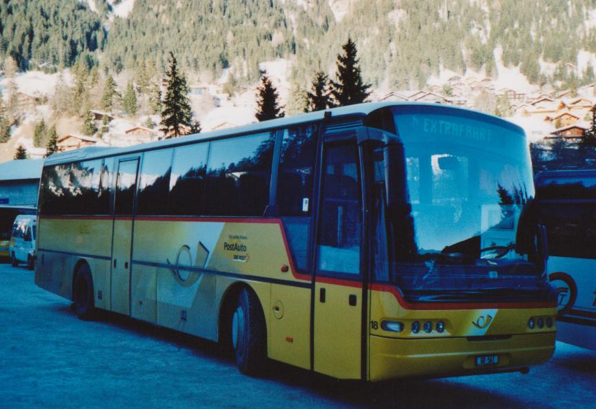 (113'707) - Fontana, Ilanz - Nr. 18/GR 561 - Neoplan am 11. Januar 2009 in Adelboden, ASB