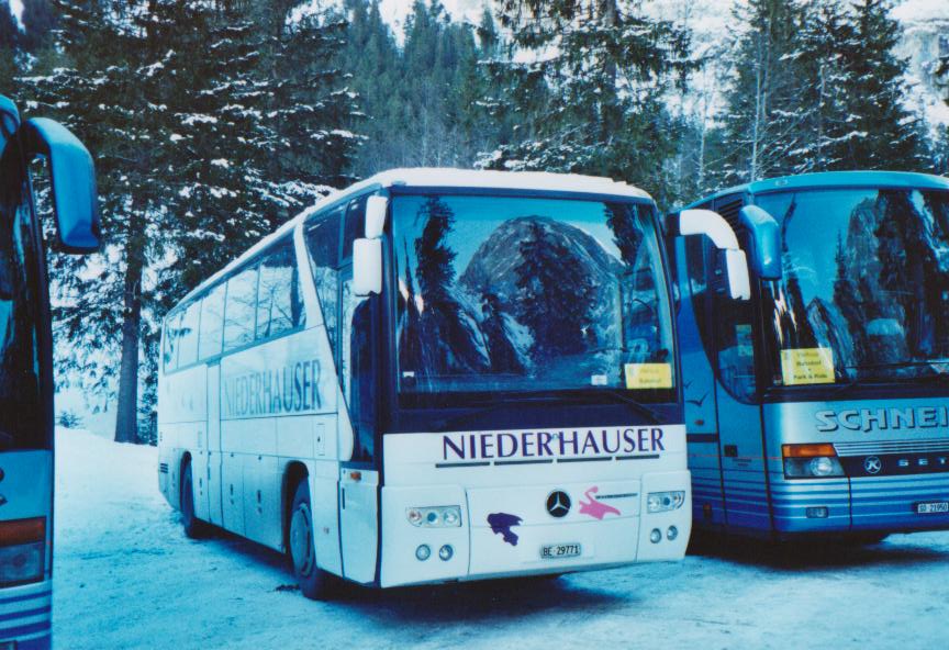 (113'803) - Niederhauser, Gerzensee - BE 29'771 - Mercedes am 11. Januar 2009 in Adelboden, Unter dem Birg