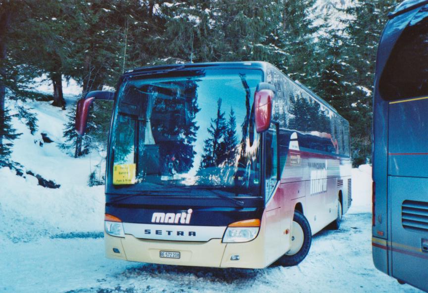 (113'808) - Marti, Kallnach - Nr. 8/BE 572'208 - Setra am 11. Januar 2009 in Adelboden, Unter dem Birg