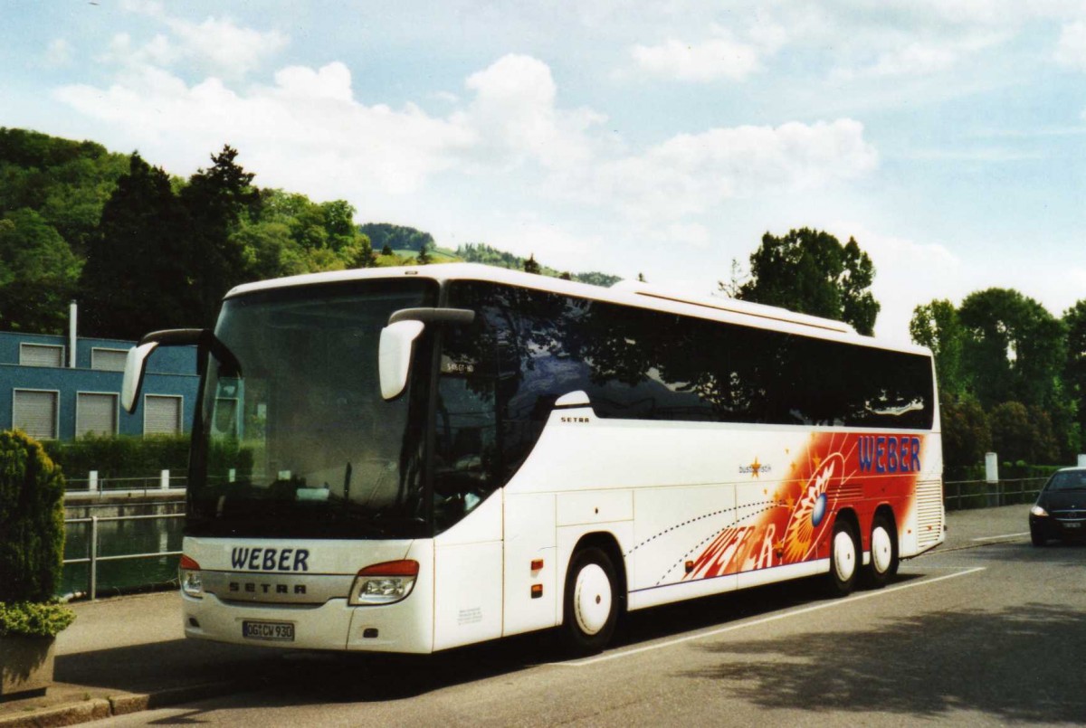 (116'402) - Aus Deutschland: Weber, Achern - OG-CW 930 - Setra am 8. Mai 2009 bei der Schifflndte Thun