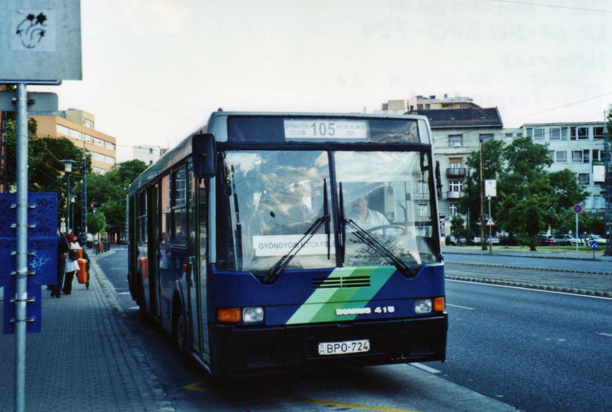 (117'031) - BKV Budapest - Nr. 07-24/BPO-724 - Ikarus am 28. Mai 2009 in Budapest