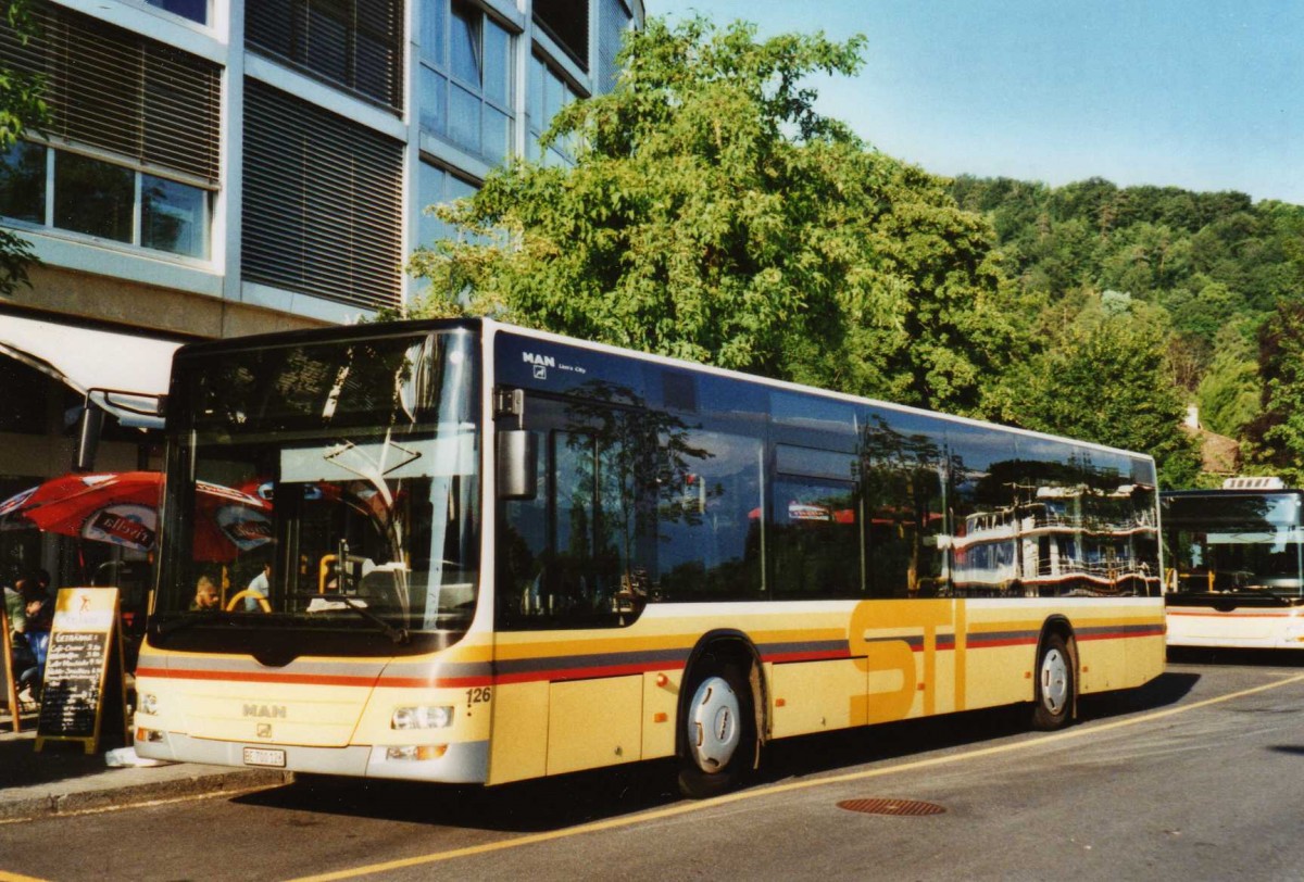 (117'115) - STI Thun - Nr. 126/BE 700'126 - MAN am 4. Juni 2009 bei der Schifflndte Thun