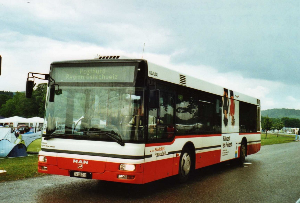 (118'916) - PostAuto Ostschweiz - Nr. 78/TG 158'218 - MAN am 10. Juli 2009 in Frauenfeld, Open-Air