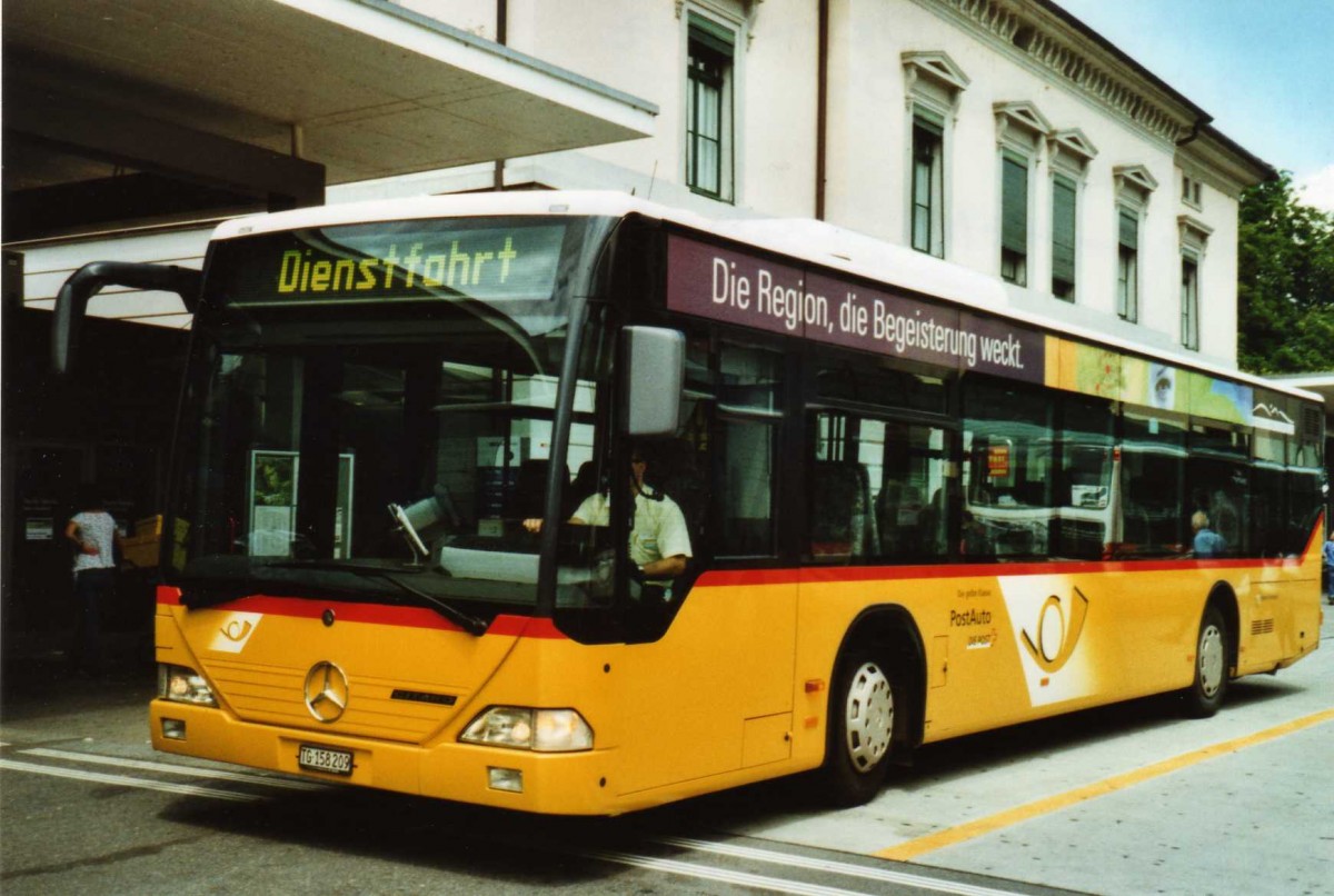 (118'933) - PostAuto Ostschweiz - Nr. 9/TG 158'209 - Mercedes am 10. Juli 2009 beim Bahnhof Frauenfeld