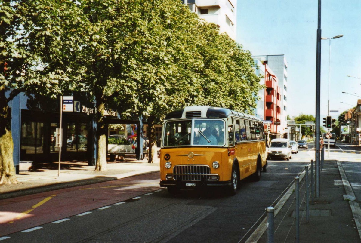 (119'730) - Richter, Ossingen - ZH 14'148 - FBW/Lauber (ex P 24'069; ex P 21'569) am 15. August 2009 in Zug, Metalli 