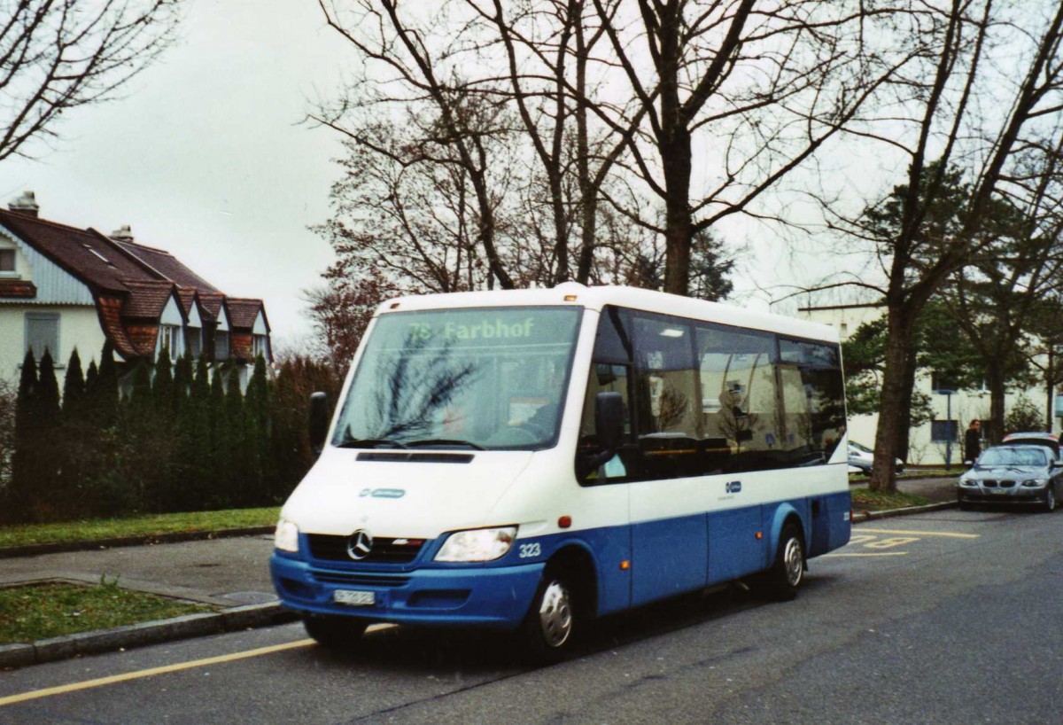 (122'936) - VBZ Zrich - Nr. 323/ZH 720'323 - Mercedes am 13. Dezember 2009 in Zrich, Dunkelhlzli