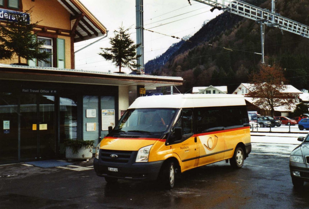 (123'203) - Seematter, Saxeten - BE 449'149 - Ford am 22. Dezember 2009 beim Bahnhof Wilderswil