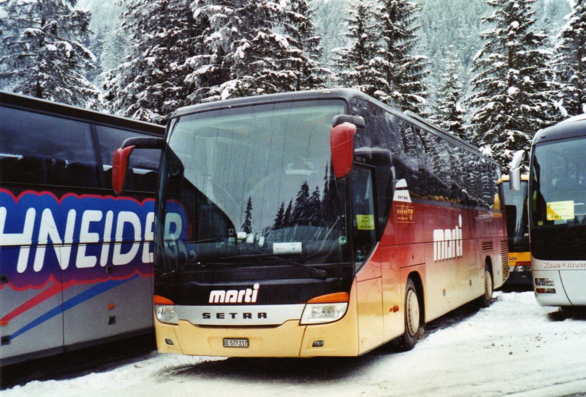 (123'701) - Marti, Kallnach - Nr. 17/BE 572'217 - Setra am 9. Januar 2010 in Adelboden, Unter dem Birg