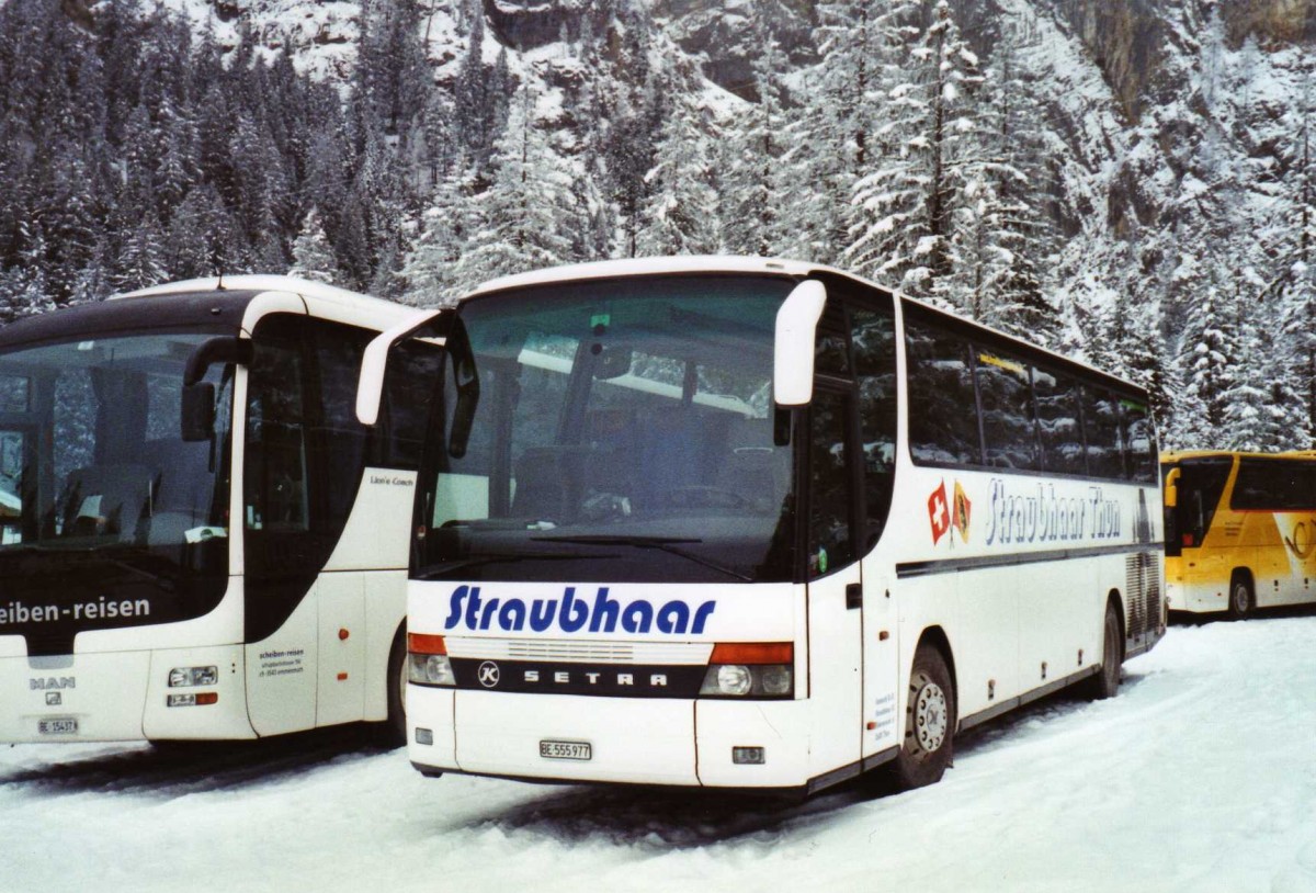 (123'731) - Straubhaar, Thun - Nr. 2/BE 555'977 - Setra am 9. Januar 2010 in Adelboden, Unter dem Birg