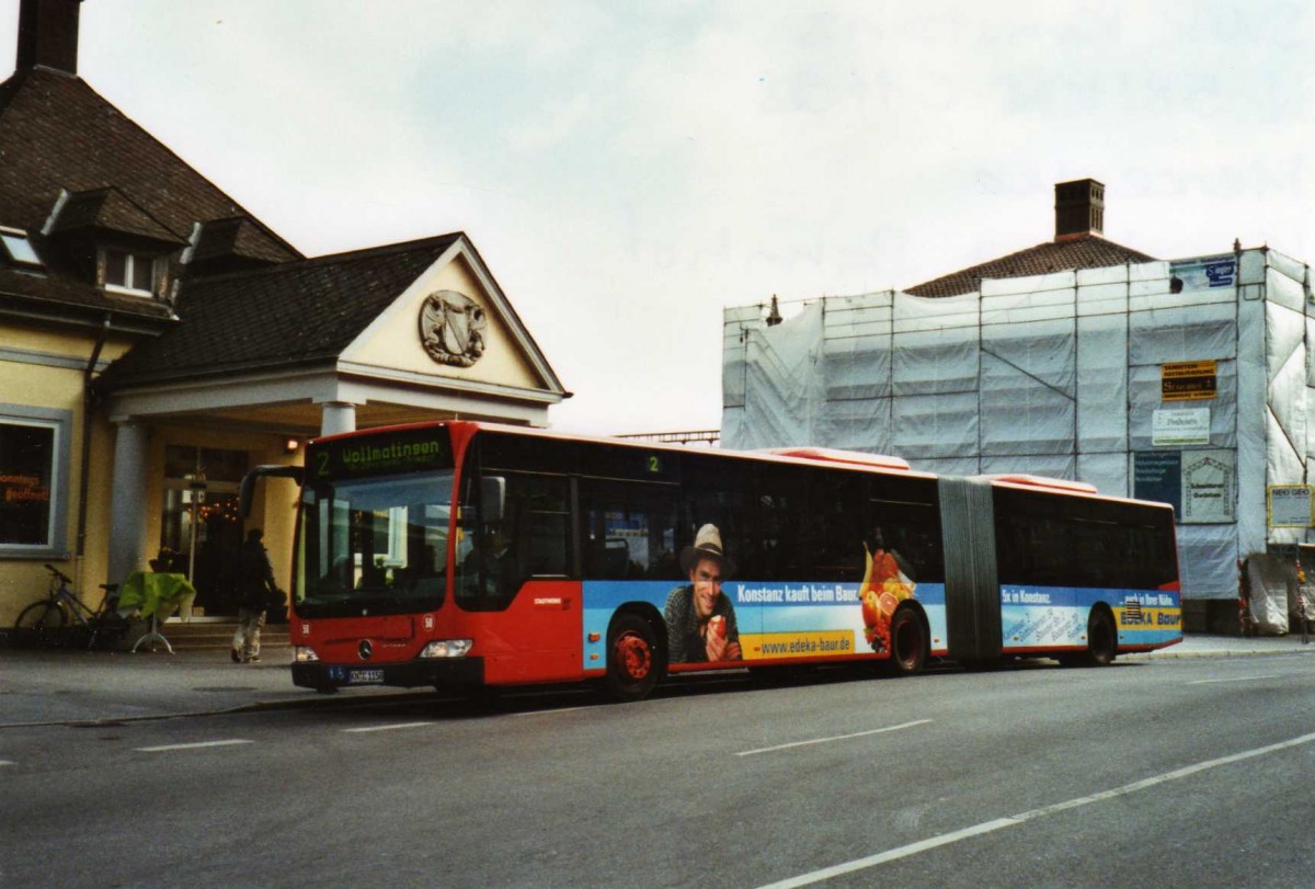 (124'813) - SWK Konstanz - Nr. 58/KN-C 1158 - Mercedes am 10. Mrz 2010 beim Bahnhof Konstanz