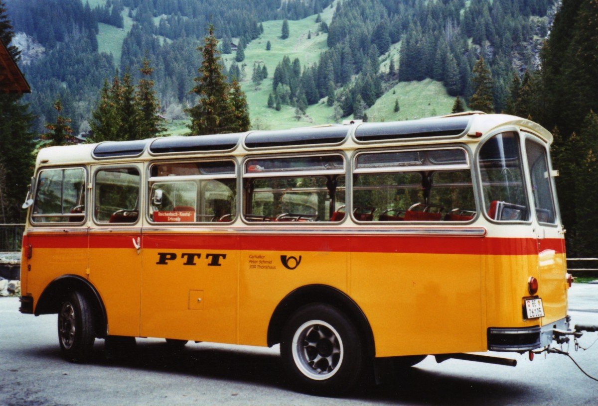 (126'710) - Schmid, Thrishaus - Nr. 9/BE 26'105 - Saurer/R&J (ex Geiger, Adelboden Nr. 9) am 29. Mai 2010 auf der Griesalp