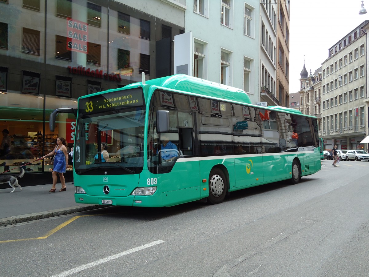 (127'655) - BVB Basel - Nr. 809/BS 2809 - Mercedes am 6. Juli 2010 in Basel, Schifflnde