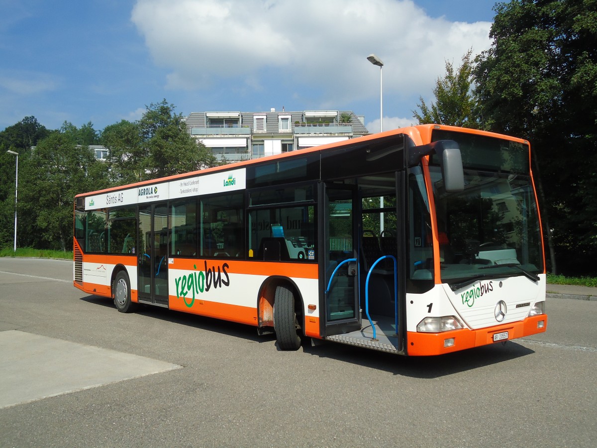 (128'877) - VBH Herisau - Nr. 1/AR 20'557 - Mercedes am 21. August 2010 in Gossau, Depot Regiobus