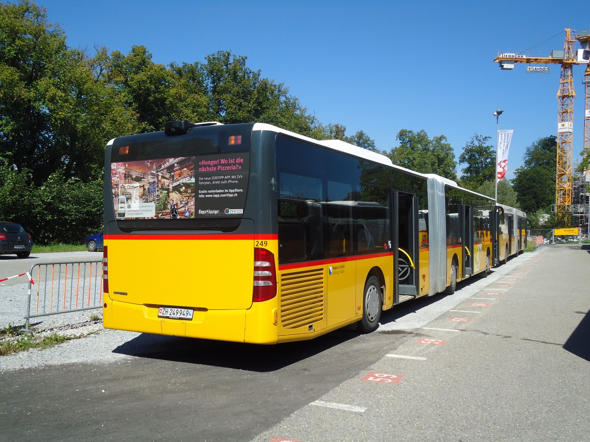 (129'080) - Moser, Flaach - Nr. 249/ZH 249'949 - Mercedes am 22. August 2010 beim Bahnhof Frauenfeld