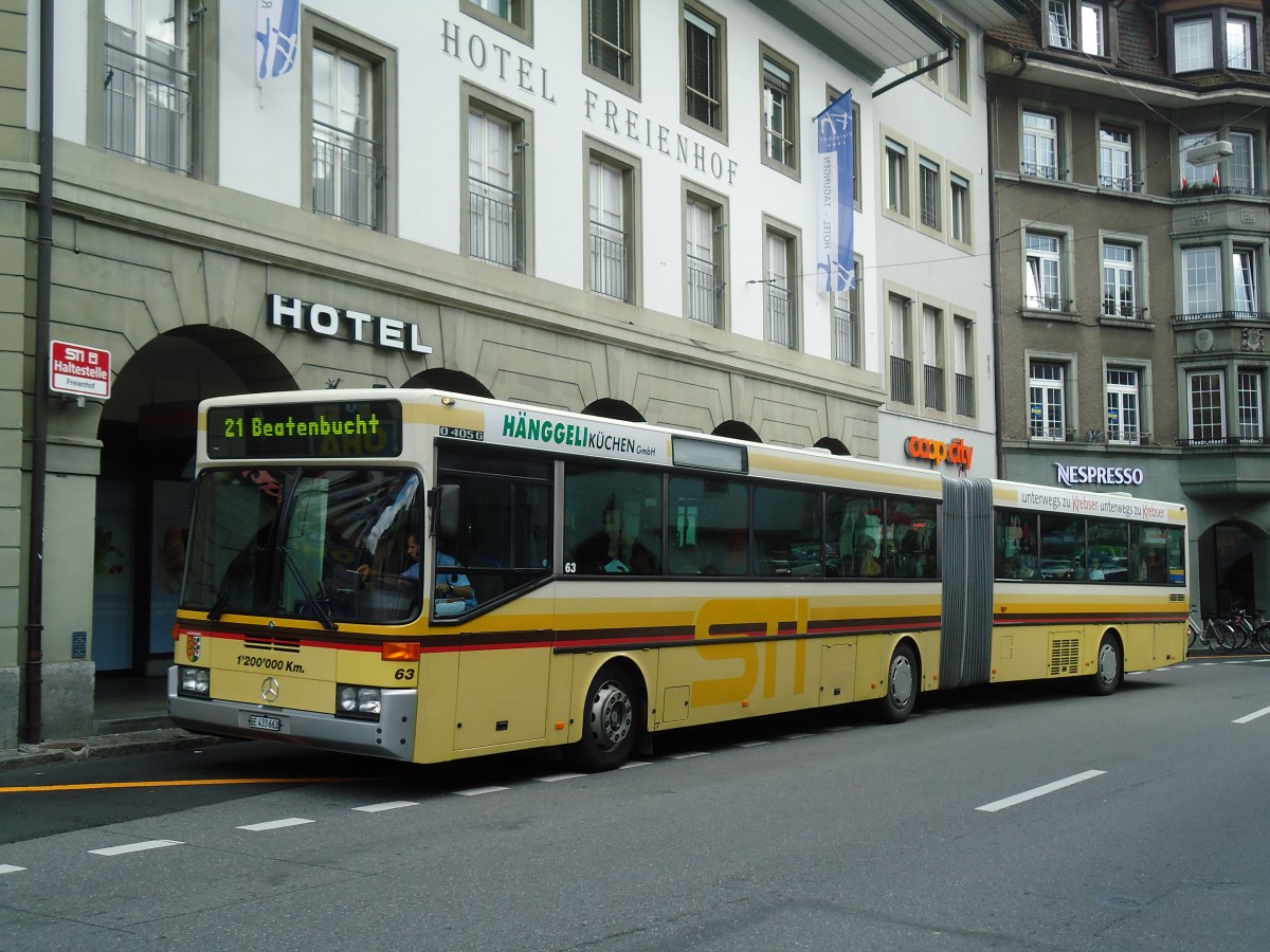 (129'155) - STI Thun - Nr. 63/BE 433'663 - Mercedes am 28. August 2010 in Thun, Freienhof