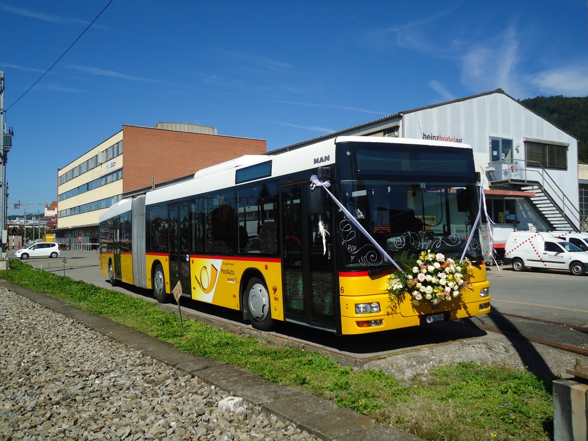 (129'614) - Steiner, Ortschwaben - Nr. 6/BE 354'980 - MAN am 11. September 2010 in Thun, Rosenau