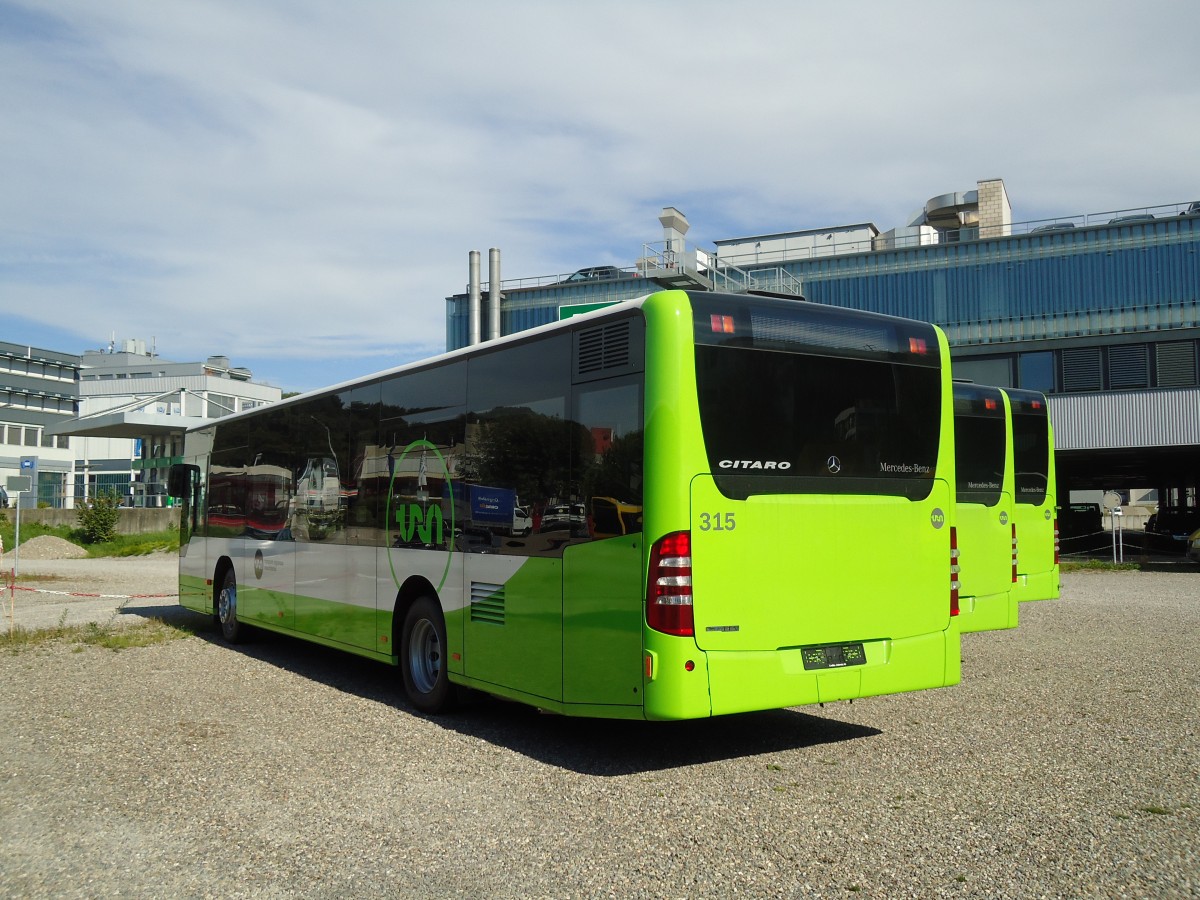 (129'658) - TRN La Chaux-de-Fonds - Nr. 315 - Mercedes am 12. September 2010 in Kloten, EvoBus