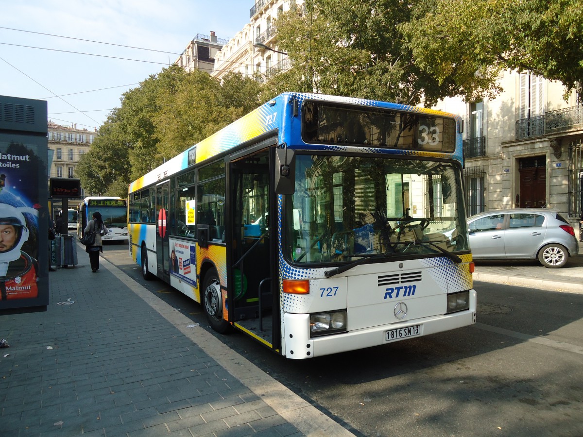 (130'538) - RTM Marseille - Nr. 727/1816 SM 13 - Mercedes am 15. Oktober 2010 in Marseille, Reformes Canebire