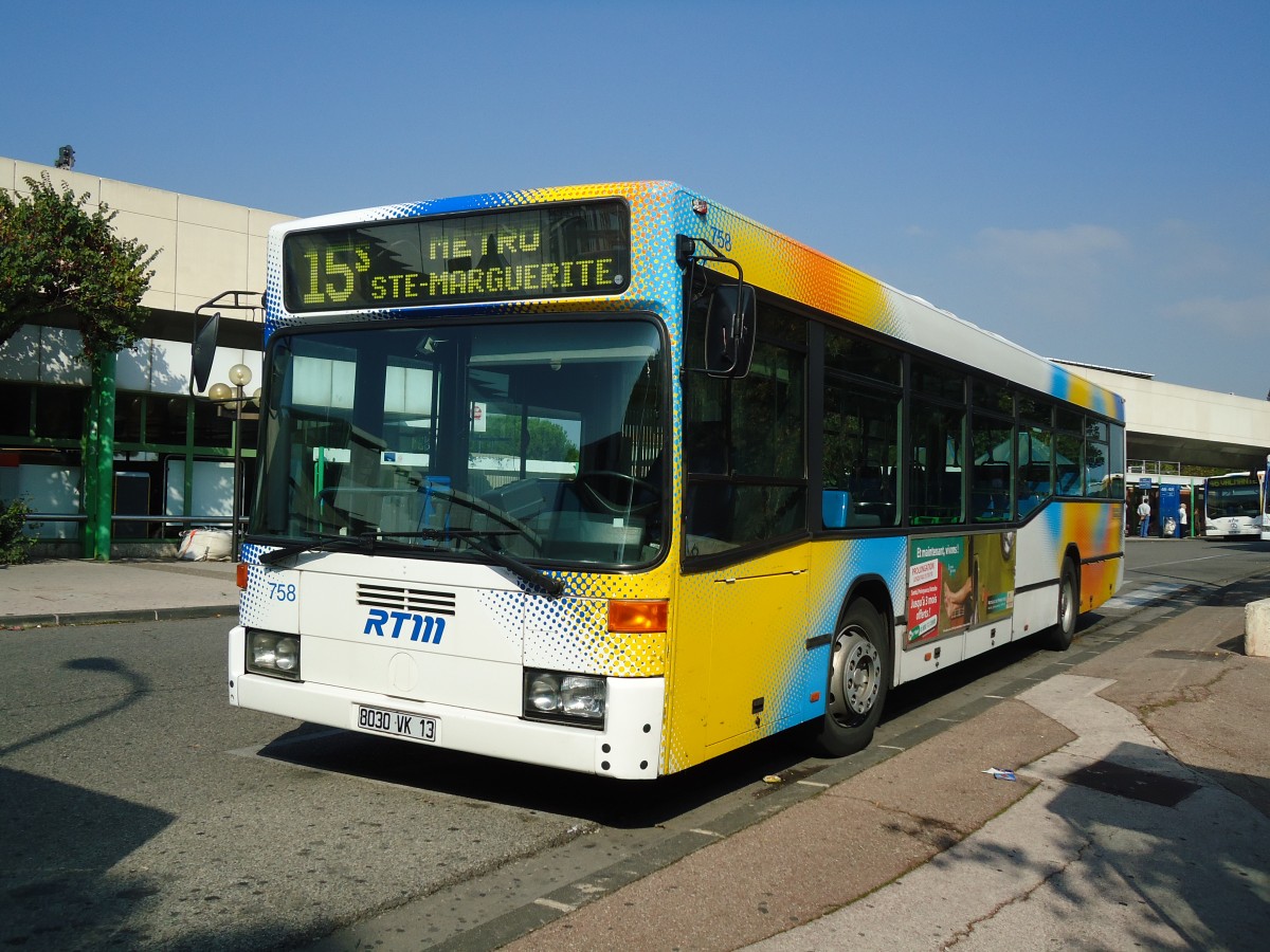 (130'581) - RTM Marseille - Nr. 758/8030 VK 13 - Mercedes am 15. Oktober 2010 in Marseille, Ste Marguerite