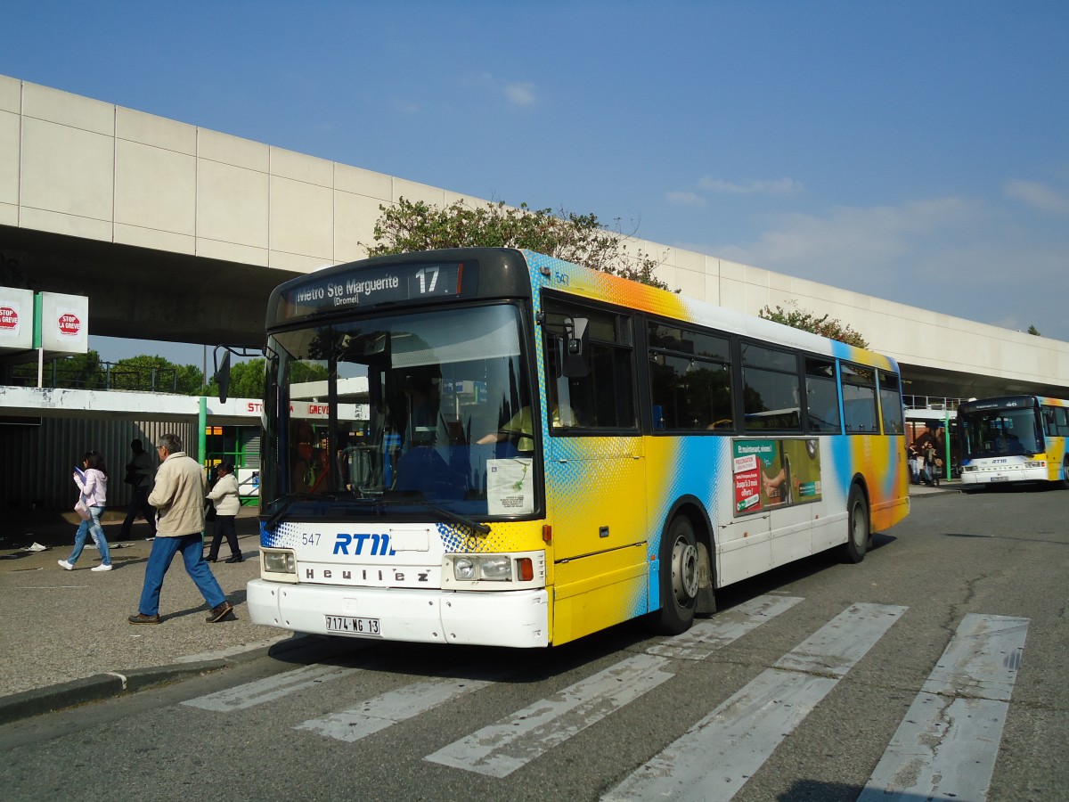 (130'588) - RTM Marseille - Nr. 547/7174 NG 13 - Heuliez am 15. Oktober 2010 in Marseille, Ste Marguerite