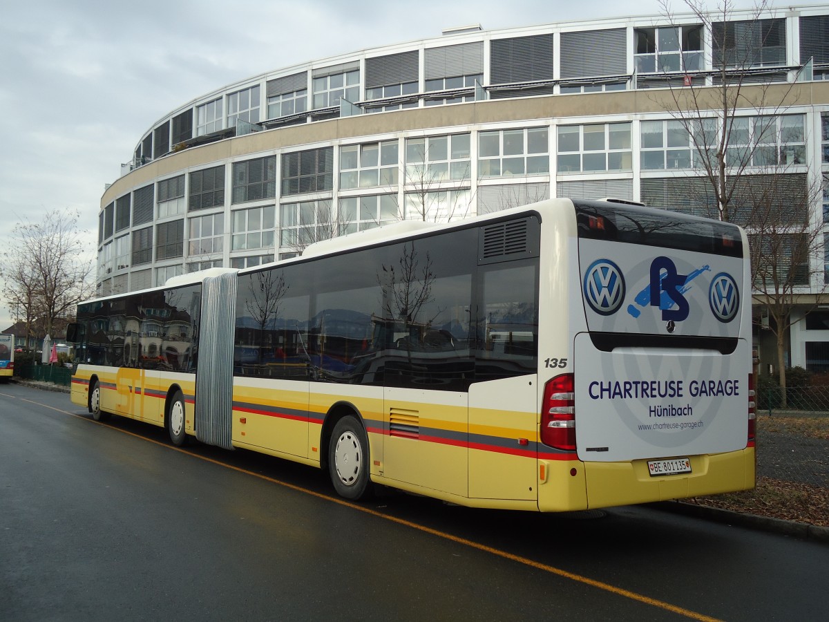 (131'665) - STI Thun - Nr. 135/BE 801'135 - Mercedes am 22. Dezember 2010 bei der Schifflndte Thun