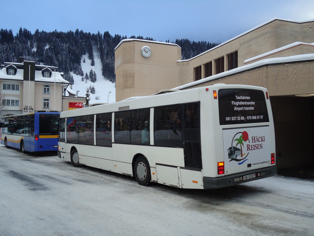 (131'765) - EAB Engelberg - OW 10'187 - Den Oudsten (ex AAGU Altdorf Nr. 27) am 29. Dezember 2010 beim Bahnhof Engelberg