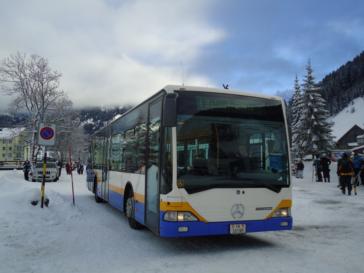 (131'776) - EAB Engelberg - OW 10'195 - Mercedes (ex TC La Chaux-de-Fonds Nr. 214) am 29. Dezember 2010 in Engelberg, Titlisbahnen