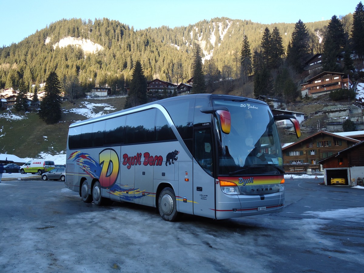 (131'977) - Dysli, Bern - Nr. 20/BE 10'444 - Setra (ex EvoBus, Kloten) am 8. Januar 2011 in Adelboden, Mineralquelle