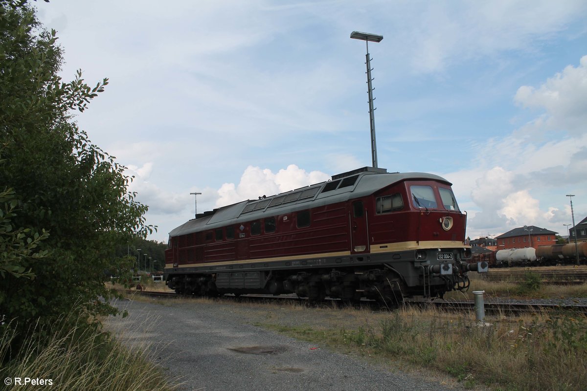 132 004 beim Tanklager in Marktredwitz. 08.08.19