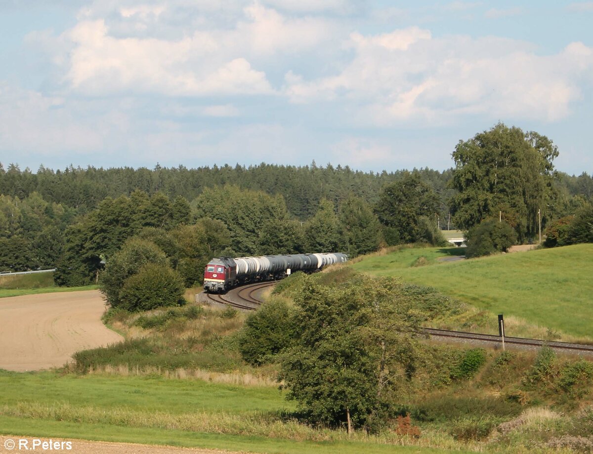 132 109 + 132 068 mit einem Kesselzug nach Ingolstadt bei Escheldorf. 14.09.21